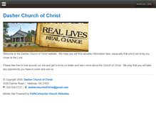 Tablet Screenshot of dasherchurchofchrist.nextmeta.com